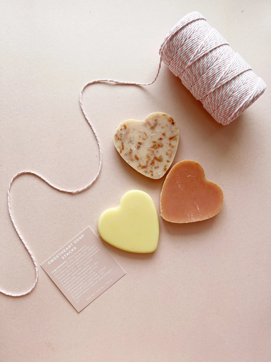 Sweetheart Soap Stacks from SOAK Bath Co