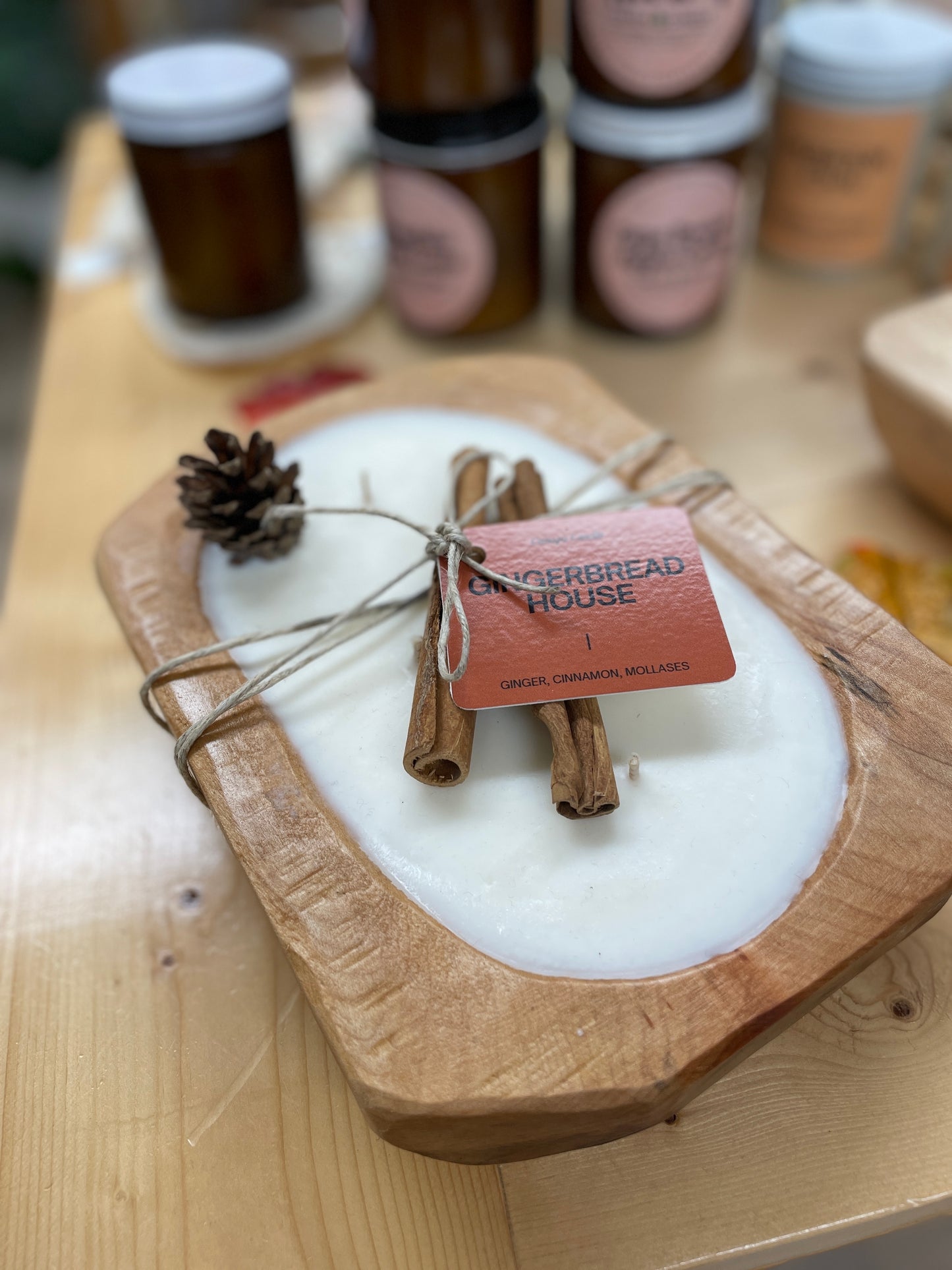 Med Dough Bowl Candle
