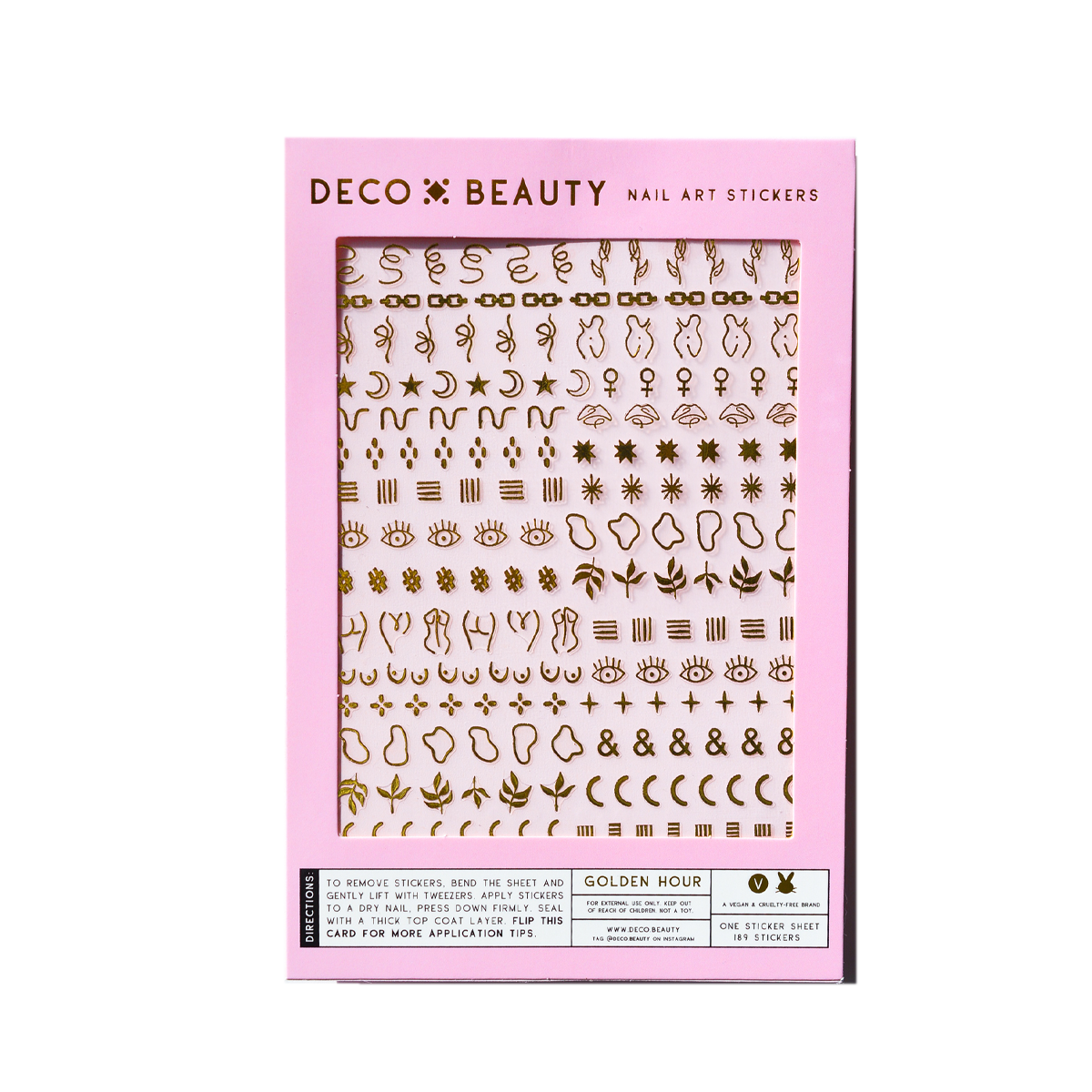 Nail Art Stickers - Golden Hour