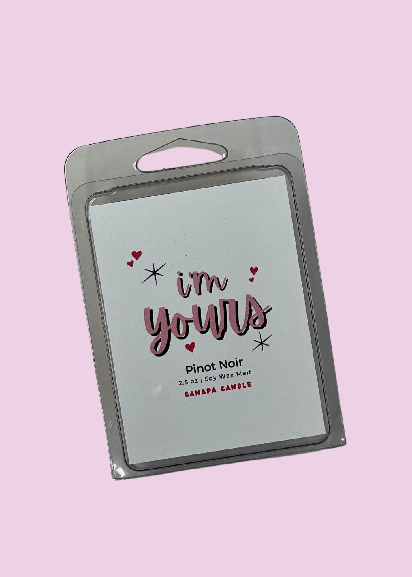 I'm Yours 🍷 Pinot Noir - Valentine Soy Wax Melt- Pinot Noir Grapes, Florals, Dark Cherry