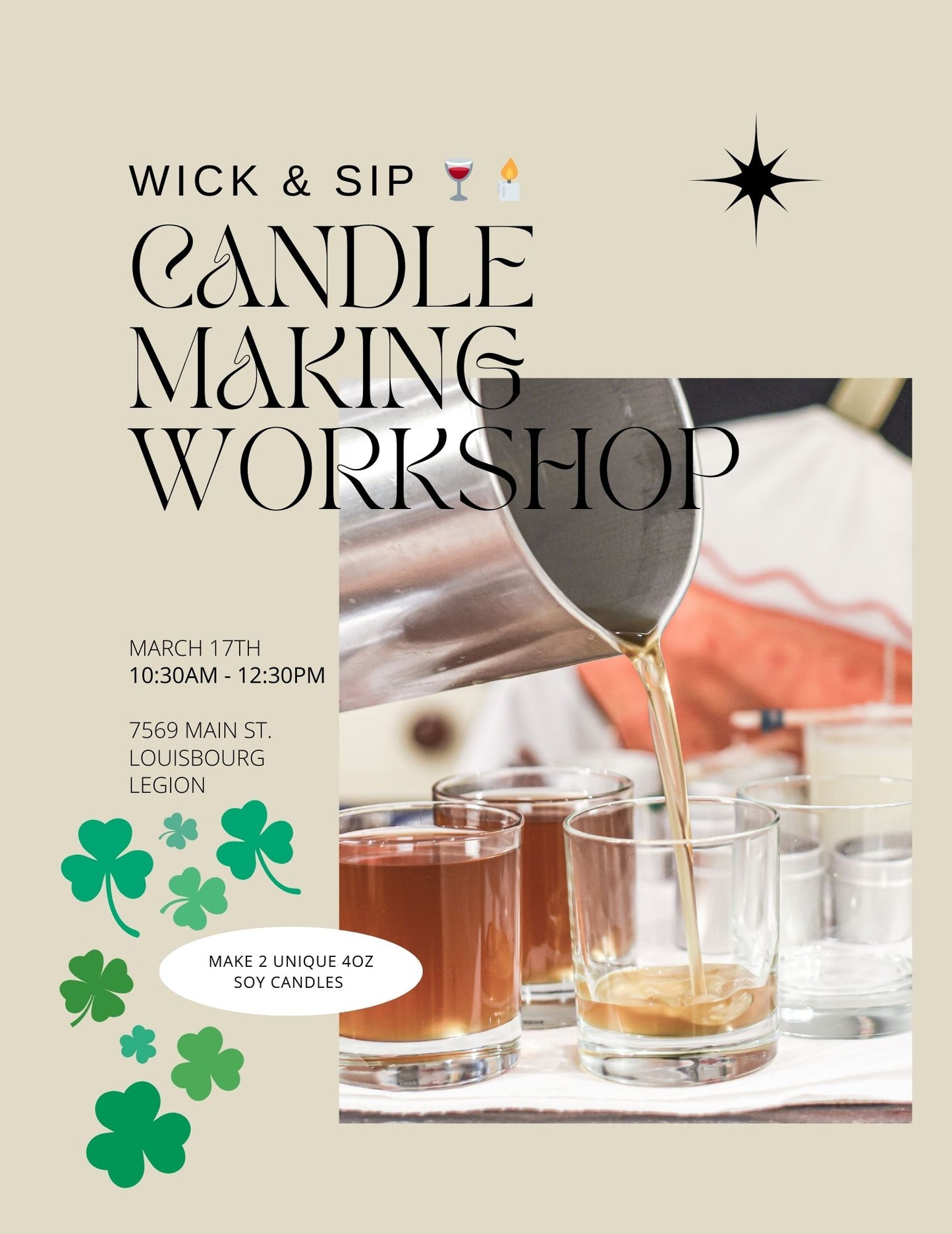 Louisbourg Nova Scotia Candle Making Workshop with Canapa Candle