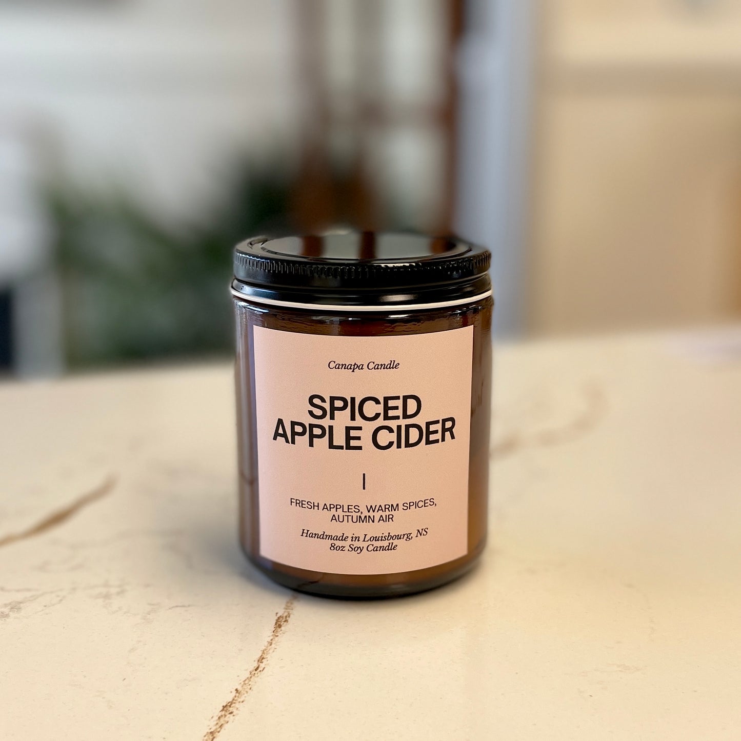 Spiced Apple Cider Soy Candle - Fresh Apples + Warm Spices + Autumn Air