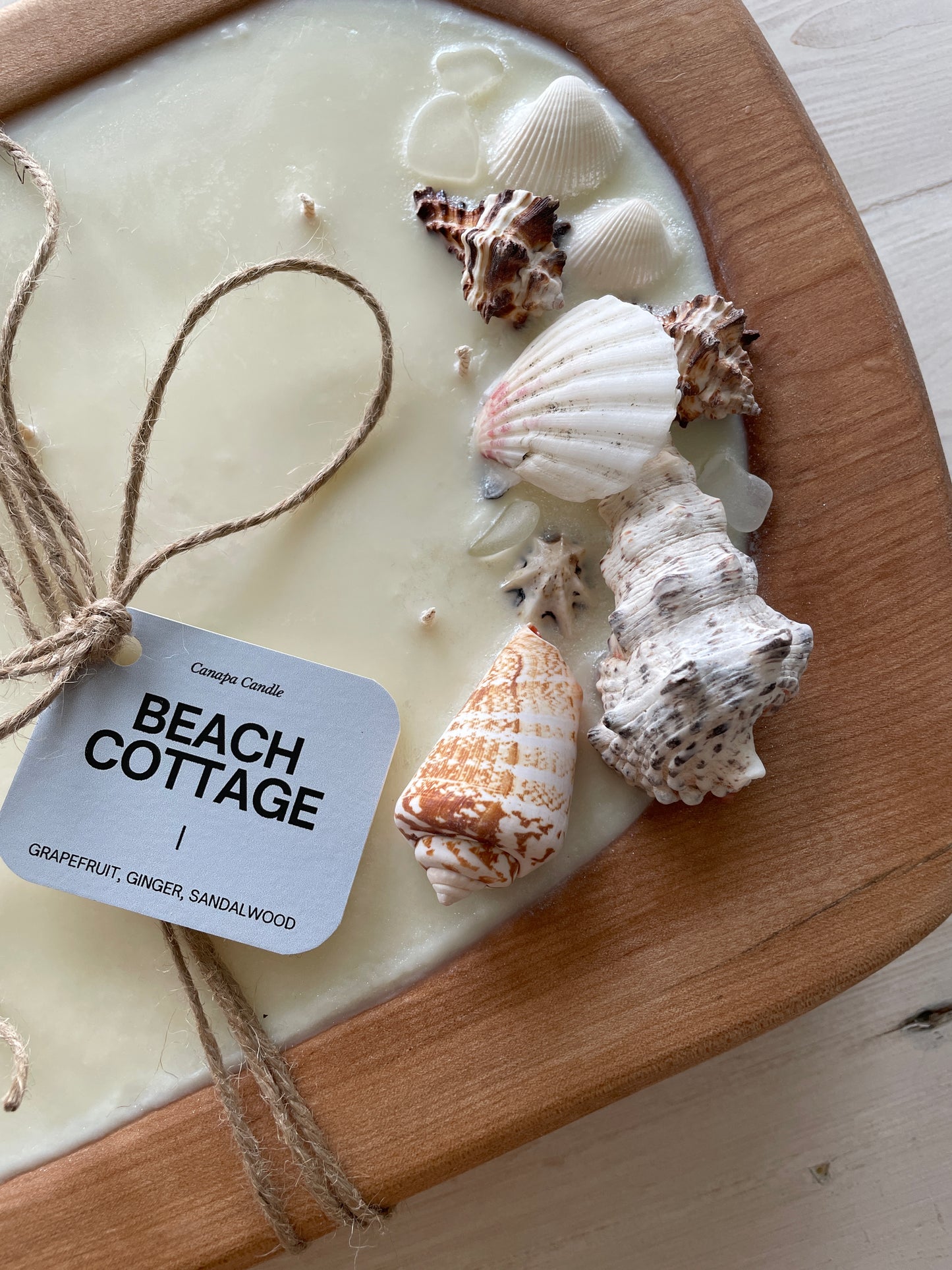 50oz Beach Cottage Dough Bowl Soy Candle