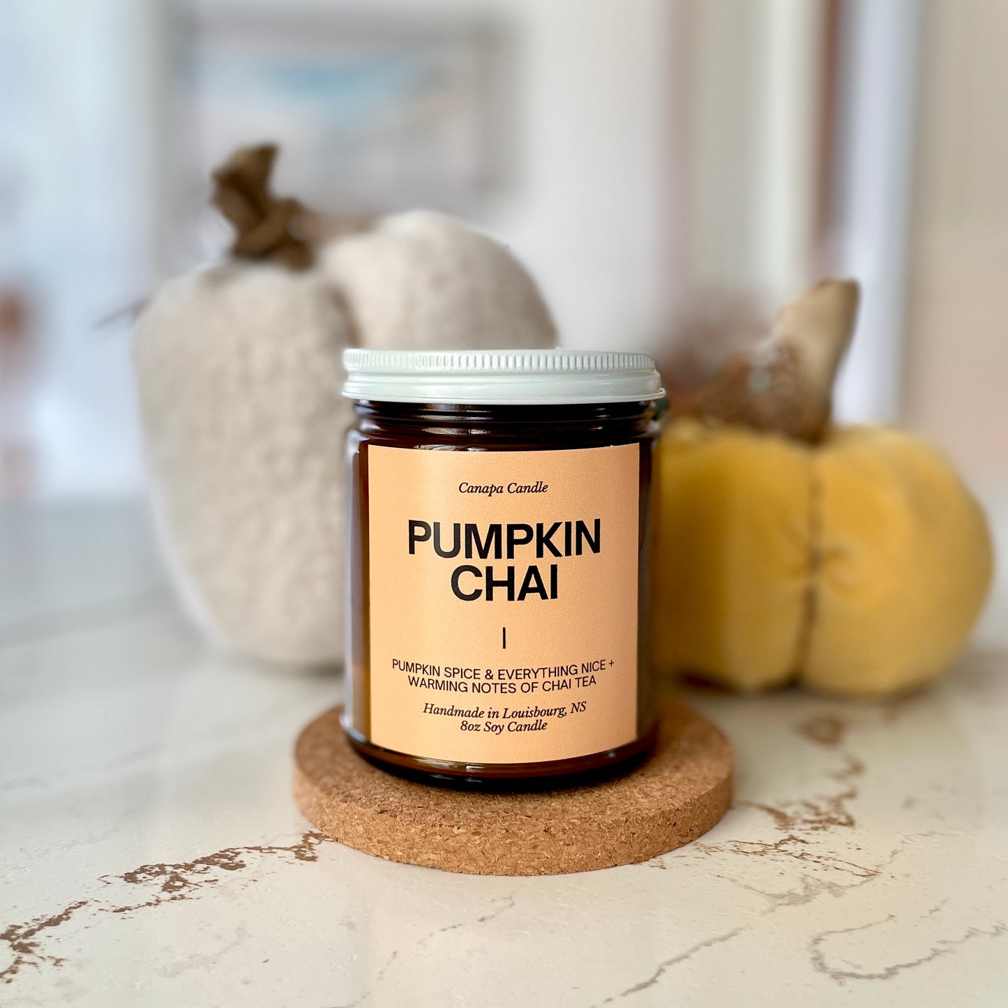 Pumpkin Chai Soy Candle - Creamy Pumpkin + Chai + Cream Cheese Icing