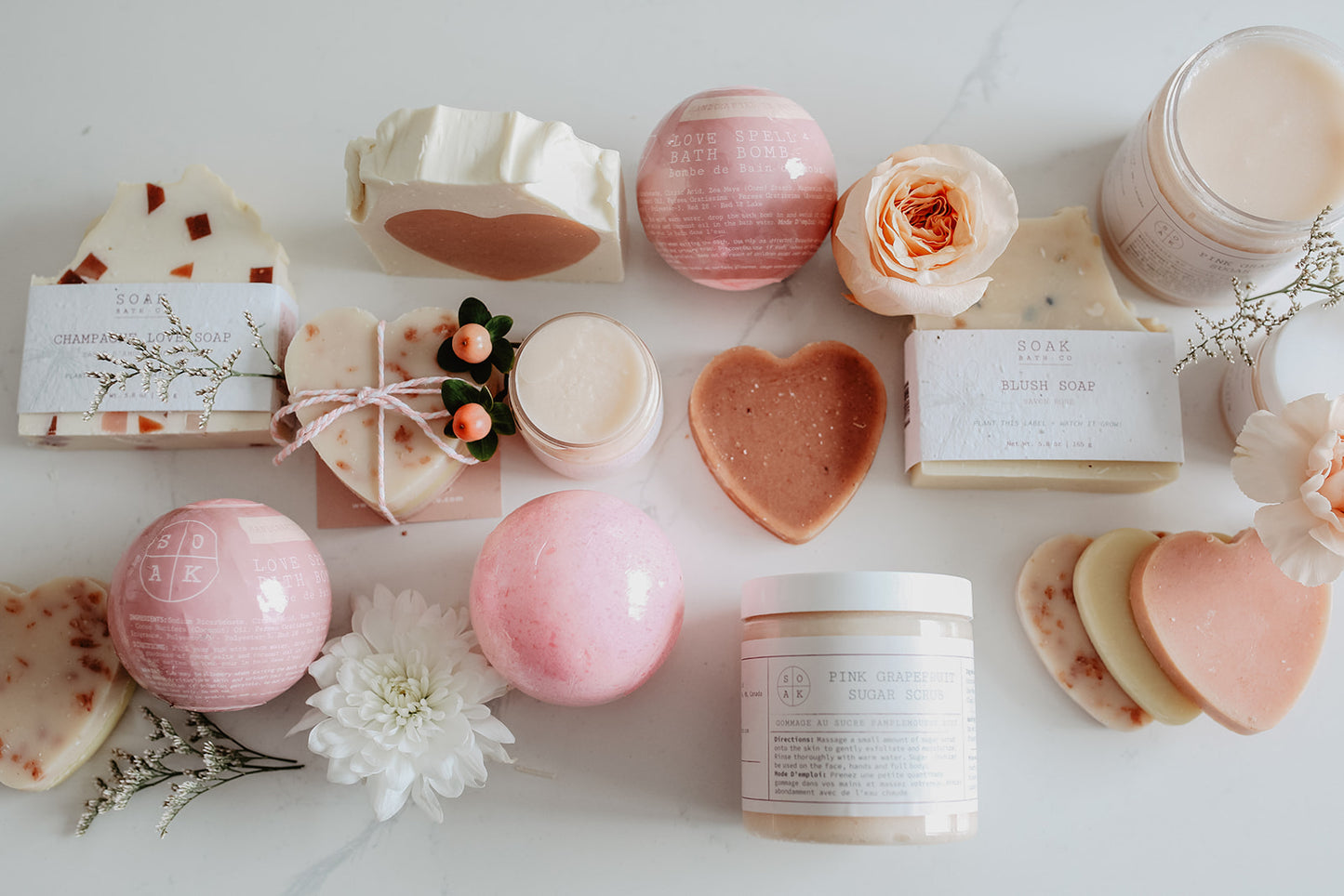 Sweetheart Soap Stacks from SOAK Bath Co
