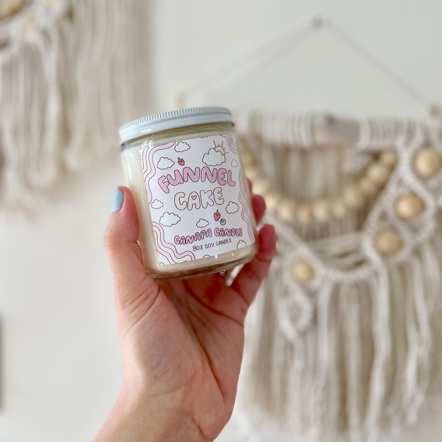 Funnel Cake Soy Candle - light airy dough, sugar, vanilla