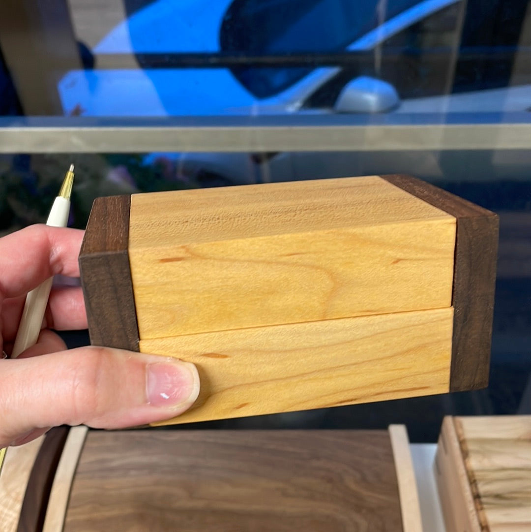 Small Box (Maple and Walnut)