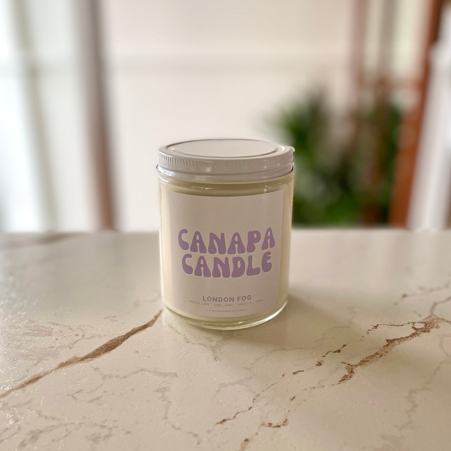 London Fog Soy Candle - Earl Grey Black Tea + Vanilla Cream + Honey