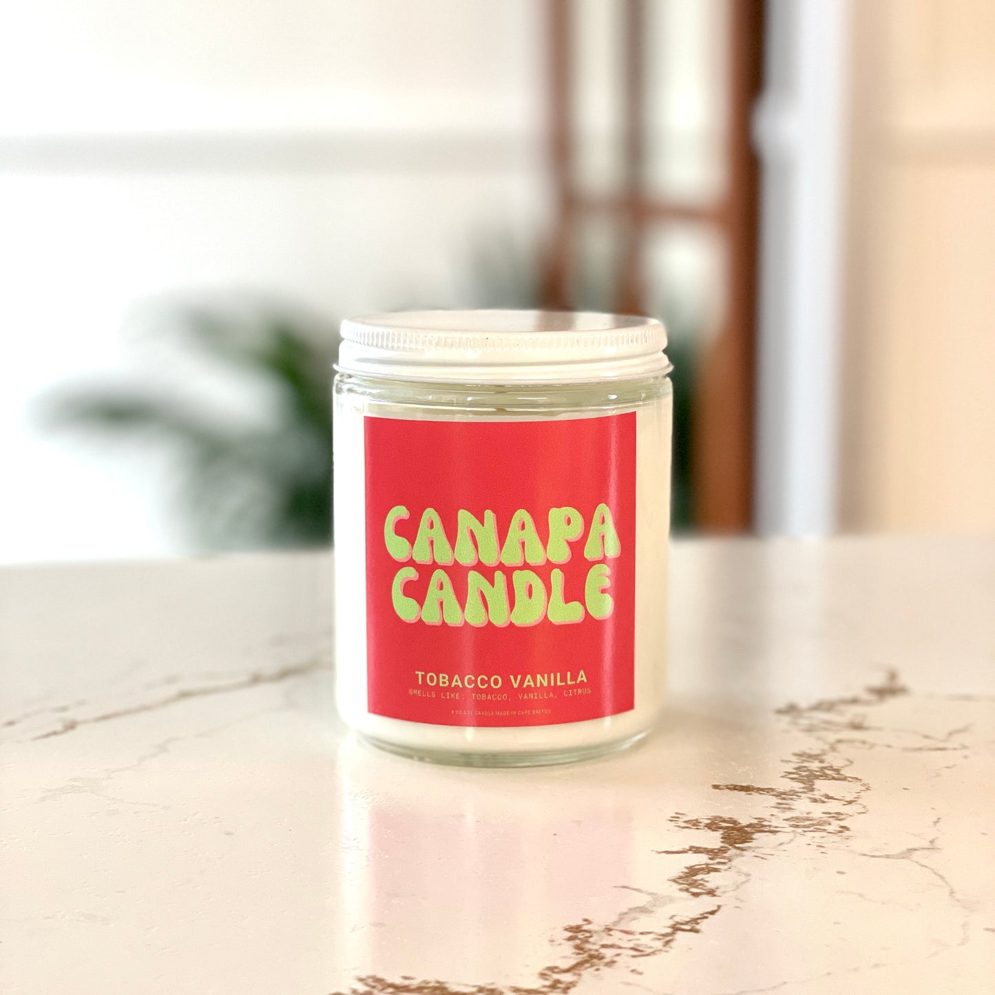 Tobacco Vanilla Soy Candle - Tobacco, Vanilla, Citrus