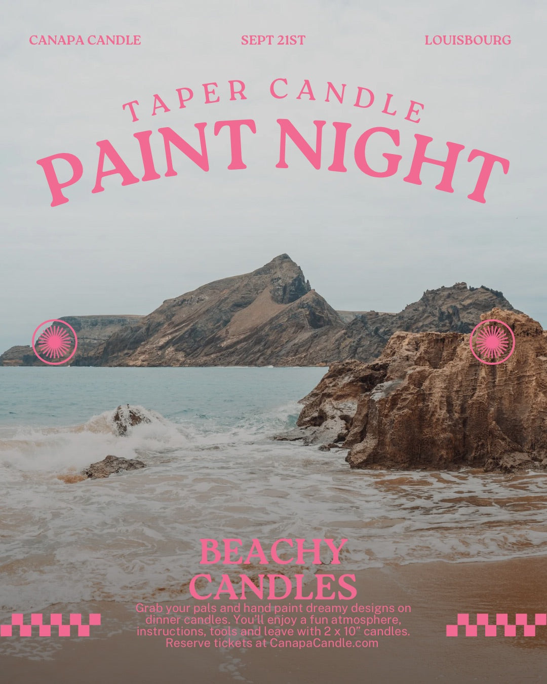 Candle Paint Night in Louisbourg