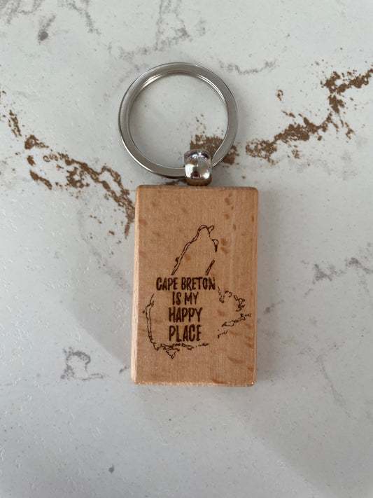 Wood Keychain - Assorted designs