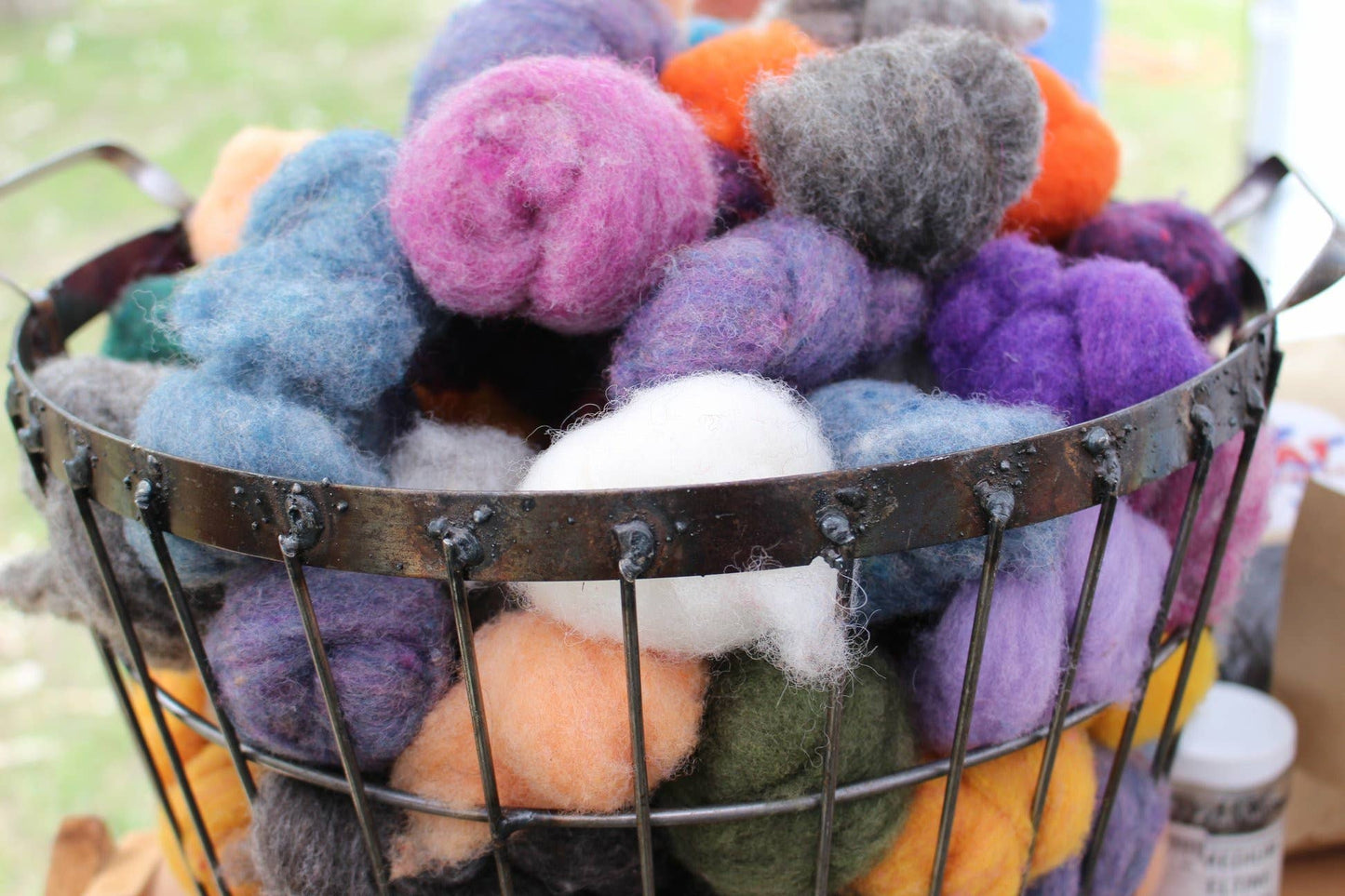 Needle Felting- FREE SHIP- Color Pack Kit- Heathers- wool