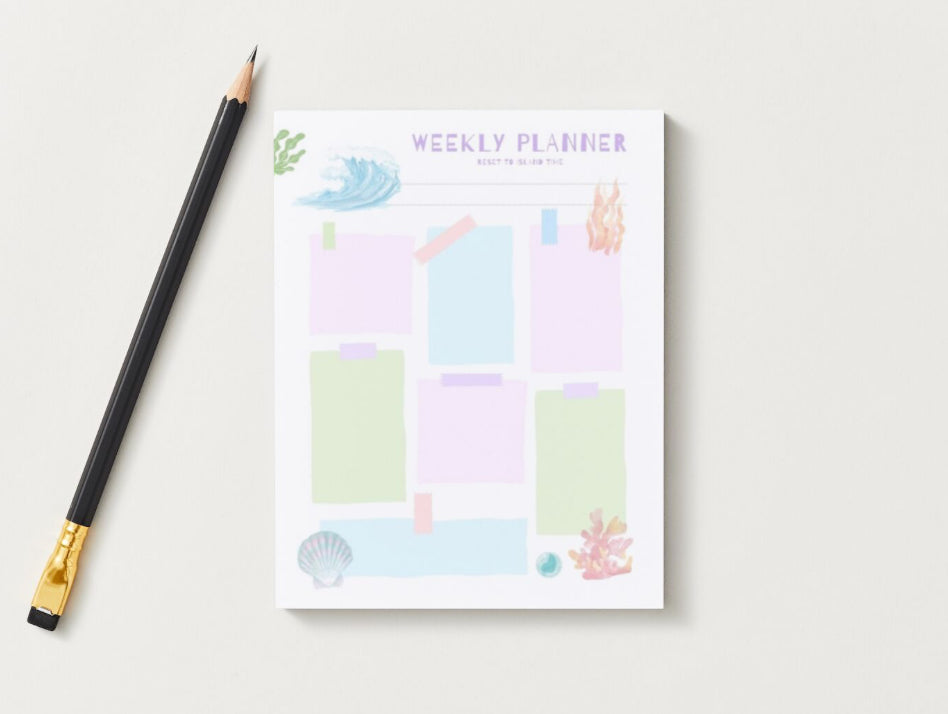 Beachy Notepad Planner