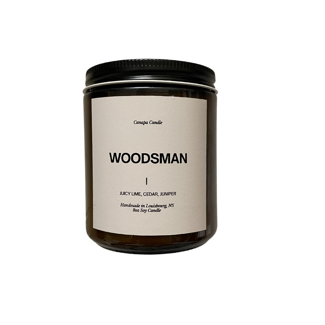 Woodsman Soy Candle - Lime + Evergreen + Juniper