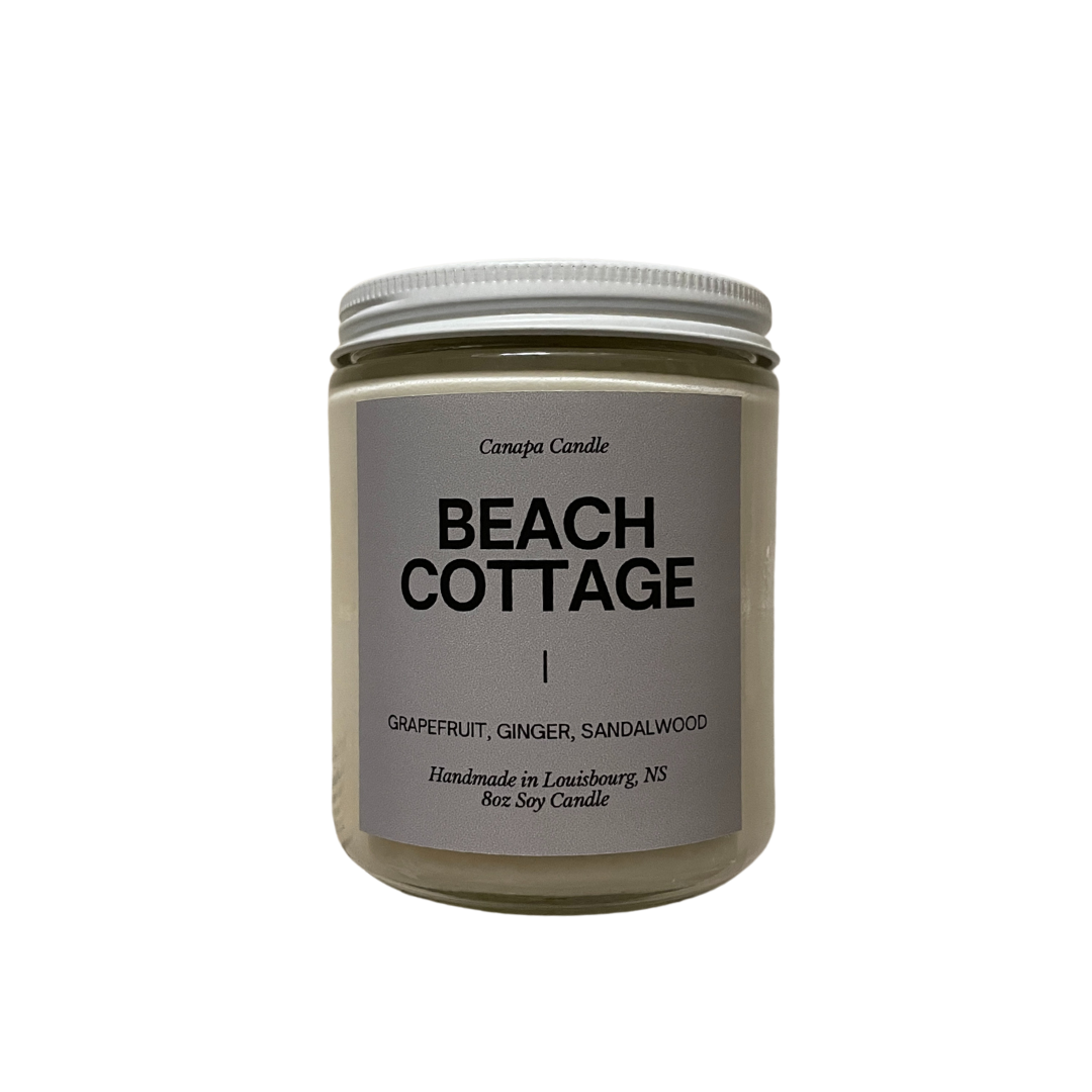 Beach Cottage Soy Candle - Grapefruit, Ginger, Sandalwood