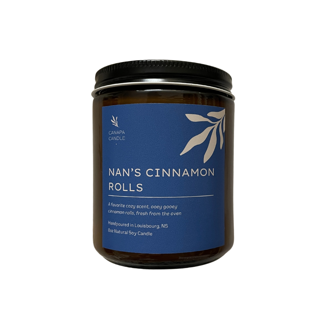 Nan’s Cinnamon Rolls Soy Candle - Brown Sugar, Cinnamon, Buttery Warm Dough