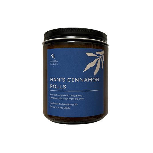 Nan’s Cinnamon Rolls Soy Candle - Brown Sugar, Cinnamon, Buttery Warm Dough