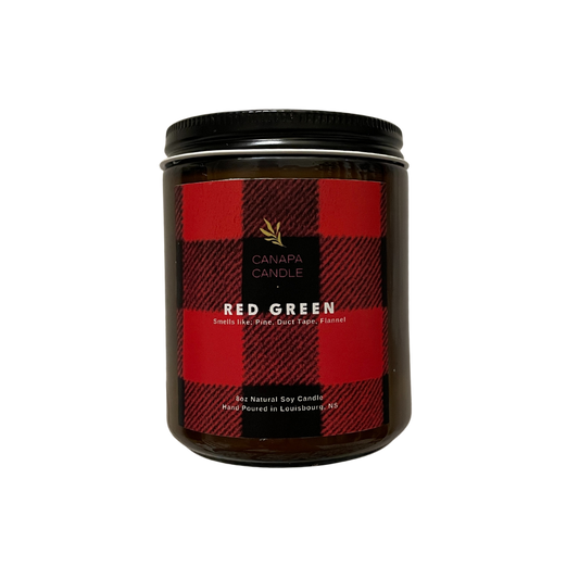 Red Green Soy Candle