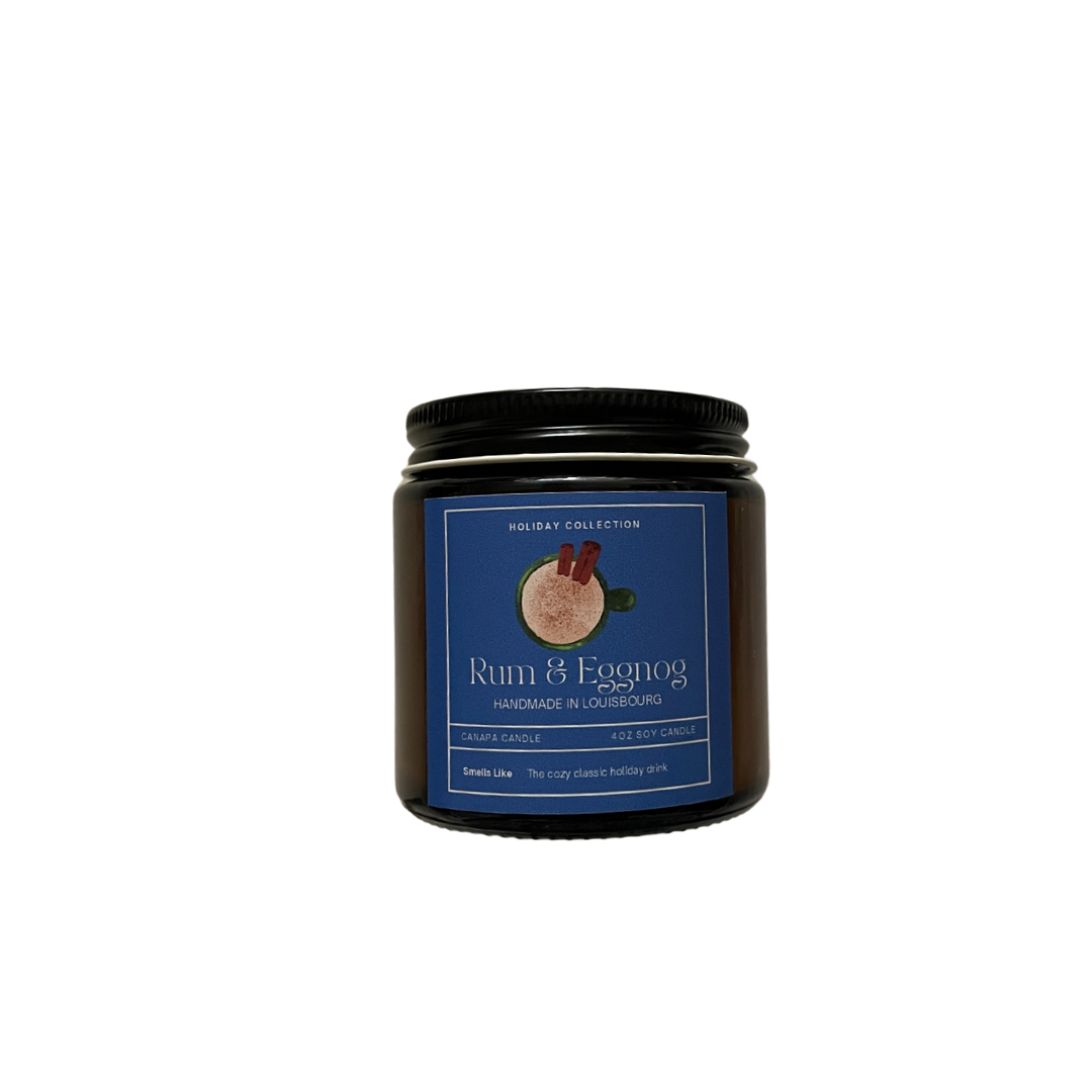 Rum & Eggnog- 4oz Canapa Candle Holiday Collection