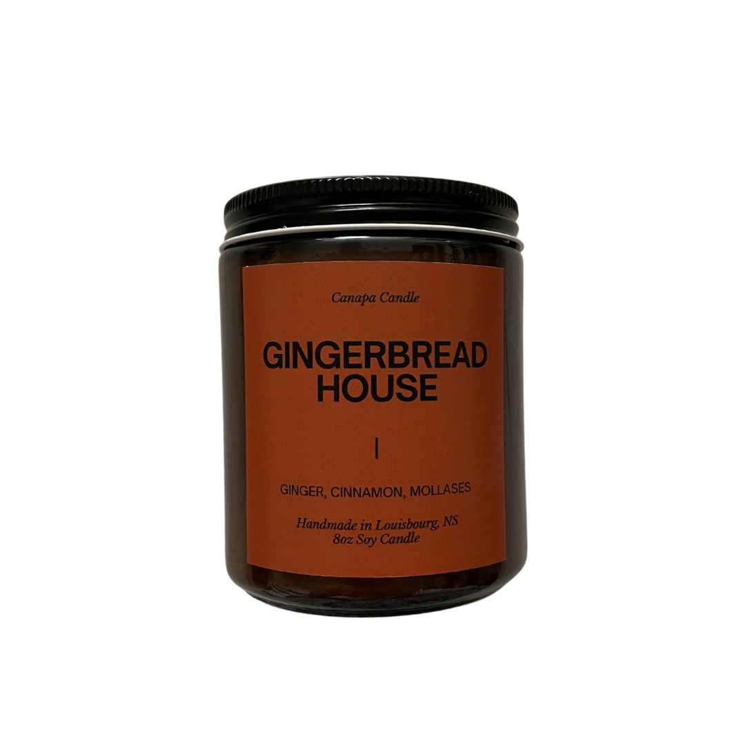 Gingerbread House Soy Candle- Cinnamon, Clove, Ginger, Molasses