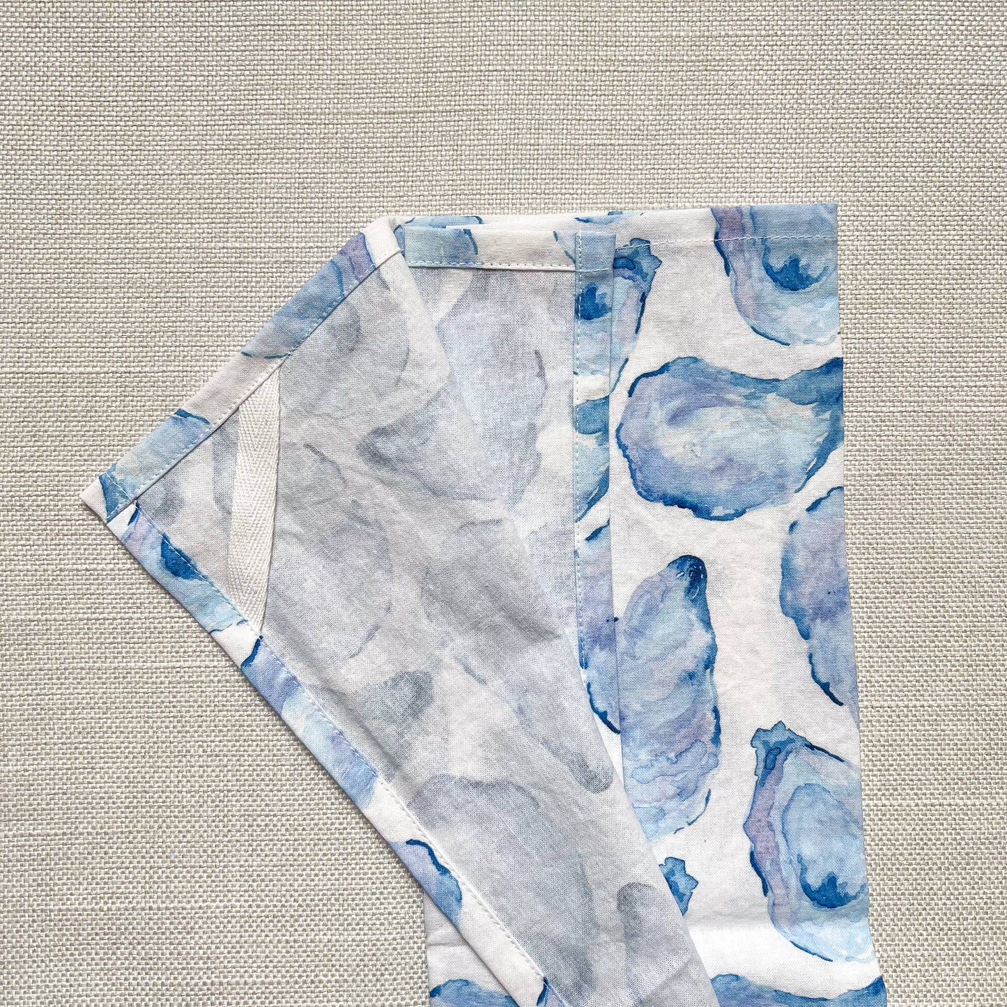 Mussel Shell Kitchen Tea Towel | Oyster Shell Dish Towel