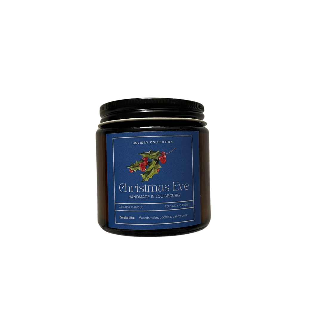 Christmas Eve Soy Candle - 4oz Canapa Candle Holiday Collection