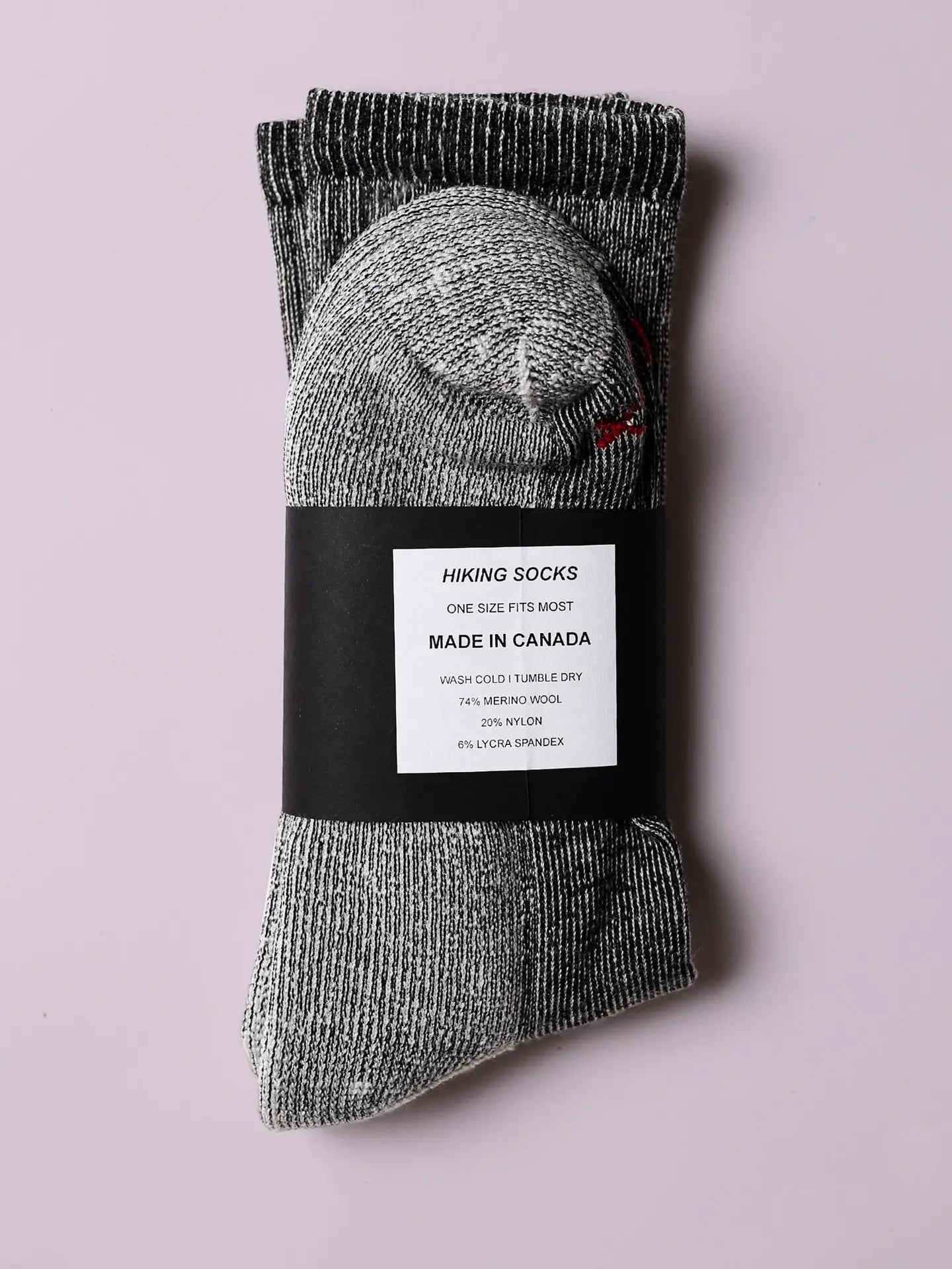 Merino Wool Mountain Hiking Socks -  Charcoal