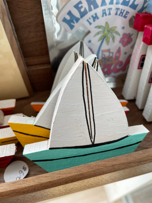 Sailboat Magnet - Salt Mist Cottage