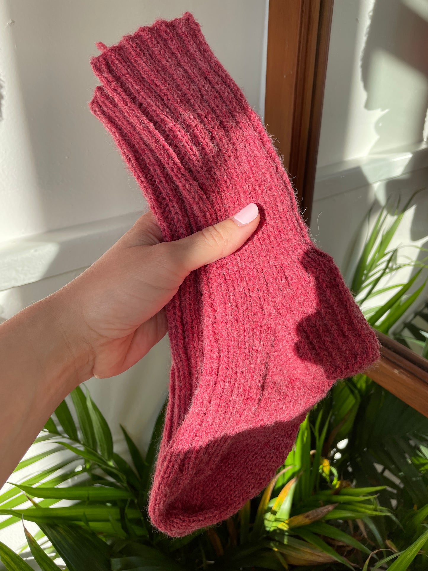 Mauve Pink Knit in Cape Breton 💖🧦- Kids Reading Socks