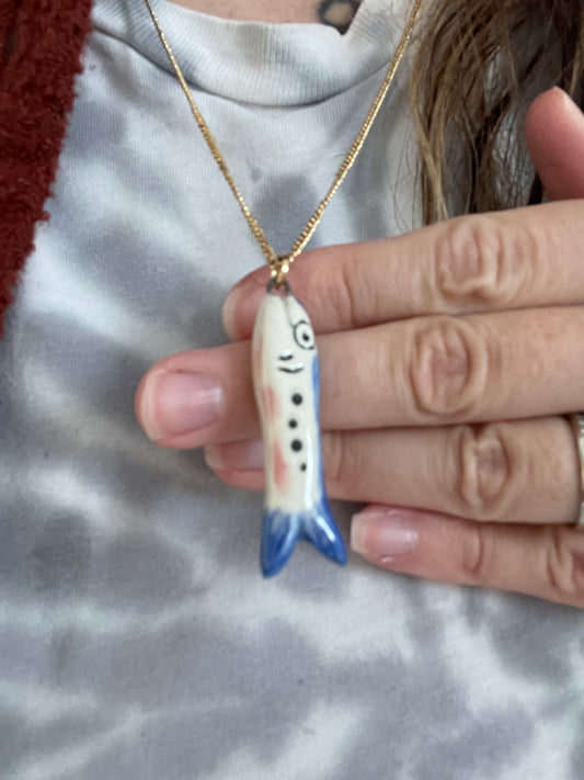 Sardine Fish Necklace