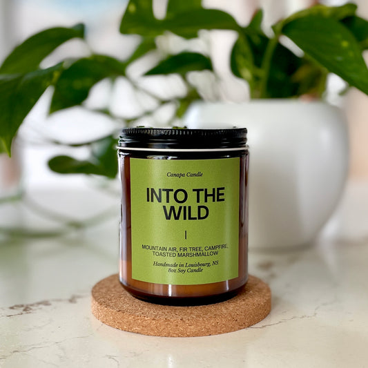 Into The Wild Soy Candle - Mountain Air + Evergreen & Fir + Campfire