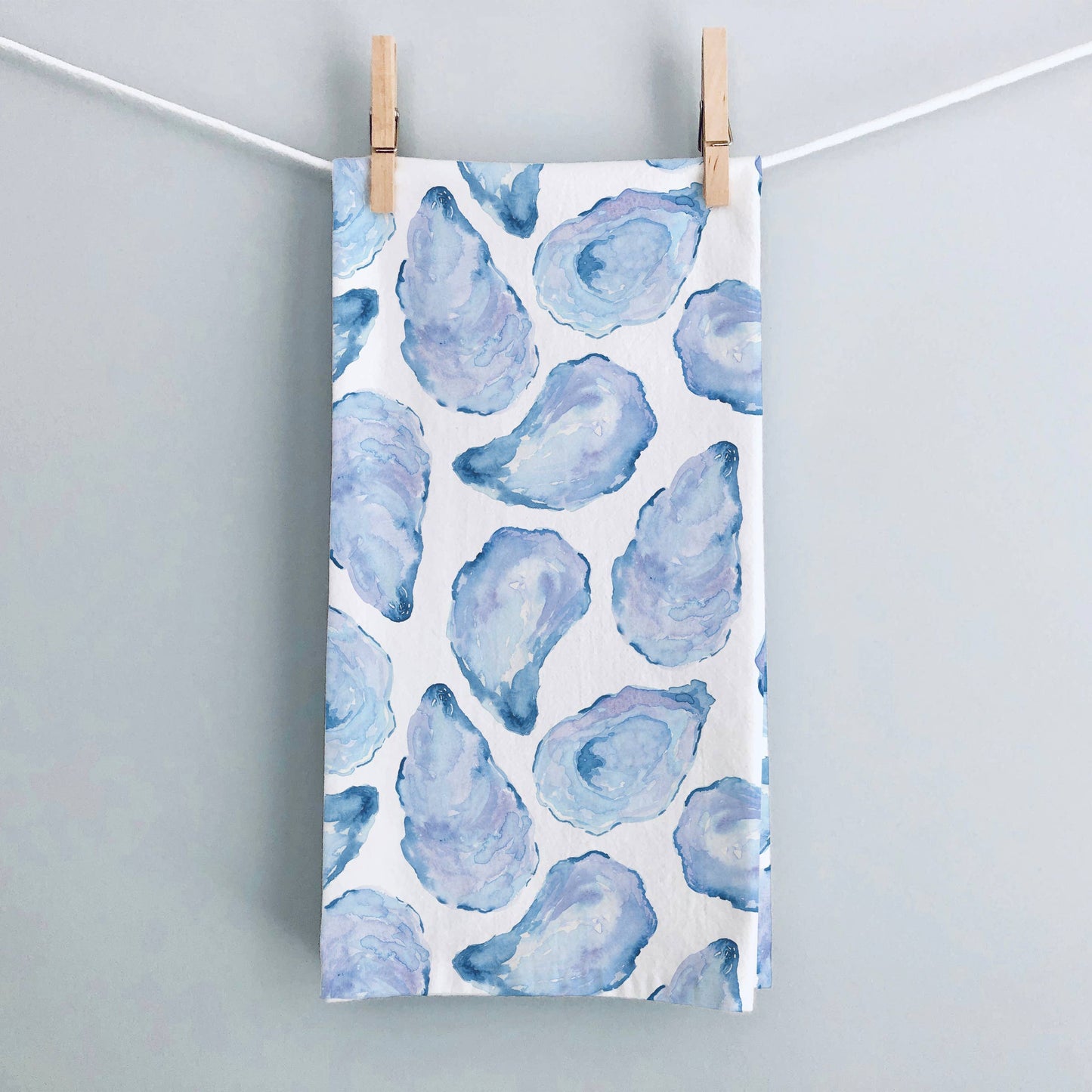 Mussel Shell Kitchen Tea Towel | Oyster Shell Dish Towel