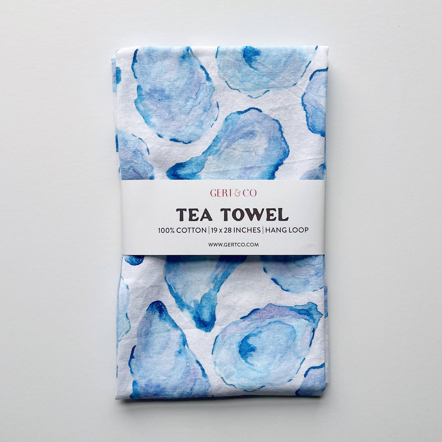 Mussel Shell Kitchen Tea Towel | Oyster Shell Dish Towel